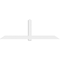 Ekena Millwork Eugene Architectural Grade PVC Gable Bracket, 108"W x 36"H x 4"D x 6"F, 8/12 Pitch GBP108X36X0406EUG00 - alternate 4